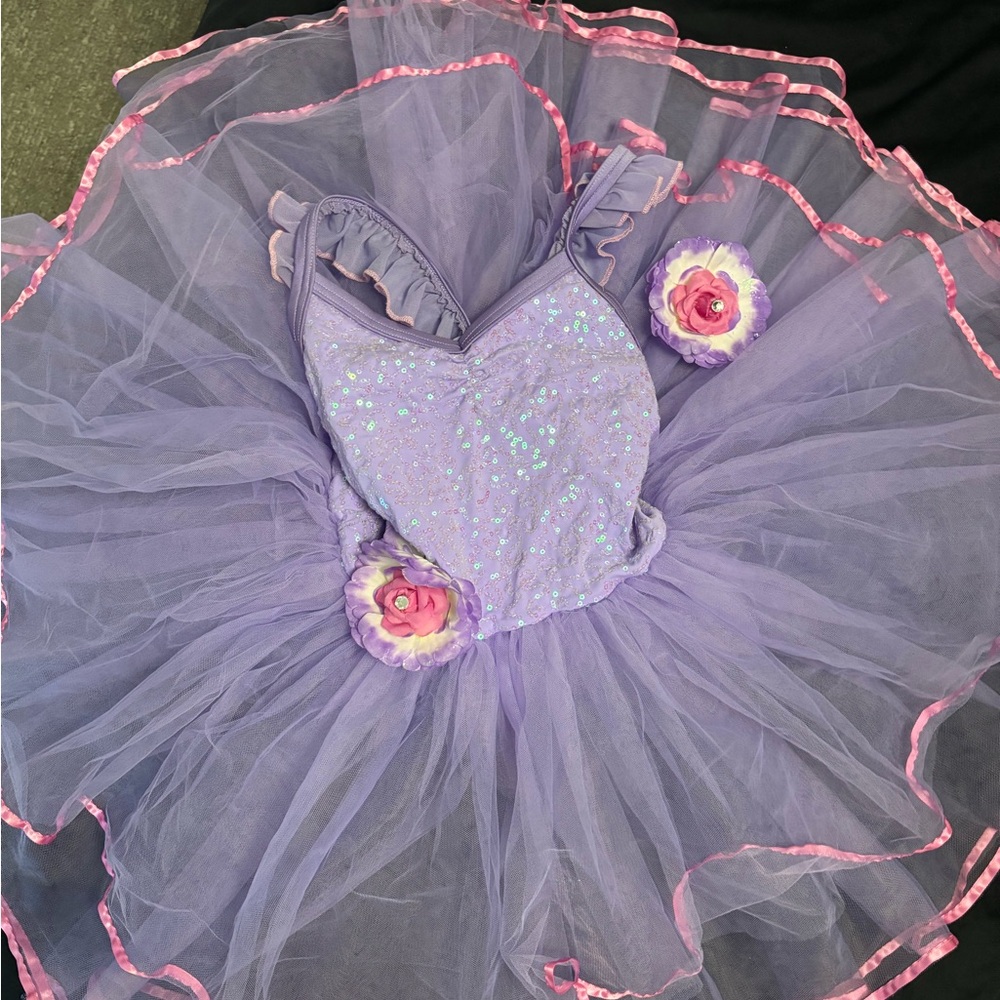 Purple and Pink Kids Tutu Costume